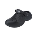thumbnail image 2 of Dakaela Garden Chef Clogs for Mens Outdoor Slip on Beach Sandals with Arch Support Platform Waterproof Work Shoes with Adjustable Strap Black,7.5, 2 of 9