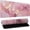 Gold Pink Marble, variant on Gold Pink Marble Mouse Pad Extended Large 31.5x11.8in Coquette Kawaii Desk Mat Preppy Trendy Computer Mousepad XL Non-Slip Rubber Base Stitched Edge Rose Gold Mousepad PC Desk Pad for Work Desktop