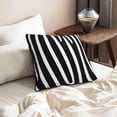 thumbnail image 6 of Velvet Decorative Throw Pillow Covers Set of 2, Soft Square Cushion Cover with Invisible Zipper Zebra Stripes Anima Printing, 18"x18", 6 of 7
