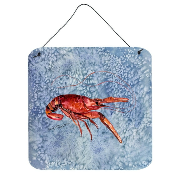Carolines Treasures 8231DS66 Crawfish Wall or Door Hanging Prints 6HX6W multicolor