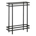 thumbnail image 1 of Henn&Hart 22"W Modern Metal/Glass Console Table in Blackened Bronze, 1 of 8