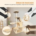 thumbnail image 2 of Mueble Rascador para Gato POLI PETS Bambino Multifuncional con Felpa Suave, 2 of 7