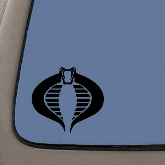 G.I. Joe / GI Joe Cobra Decal Sticker | 5.5-Inches | Black Vinyl Decal | Car Truck Van SUV Laptop Macbook Wall Decals