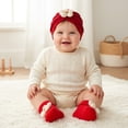 thumbnail image 2 of Daznico Baby Wheat Print Hat and Socks Set 2 Piece Floral Cute Adorable Sock Gift Set, 2 of 4