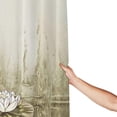 thumbnail image 6 of Zen Stone Shower Curtain Lotus Bathroom Decor Shower Curtain Fabric Polyester Waterproof with Plastic Hooks 72" X 72", 6 of 6
