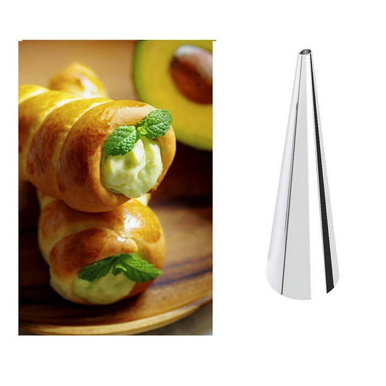 5/12pcs Conical Tube Stainless Steel Croissant Mold Baking Tool