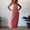 Red, variant on YHAJDS Dresses for Women Plus Size Loose Stripe Sleeveless Round Neck Long Maxi Dress