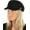 Black, variant on Women's 100% Cotton Greek Fisherman and Newsboy Flat Cap with Versatile Style - Denim