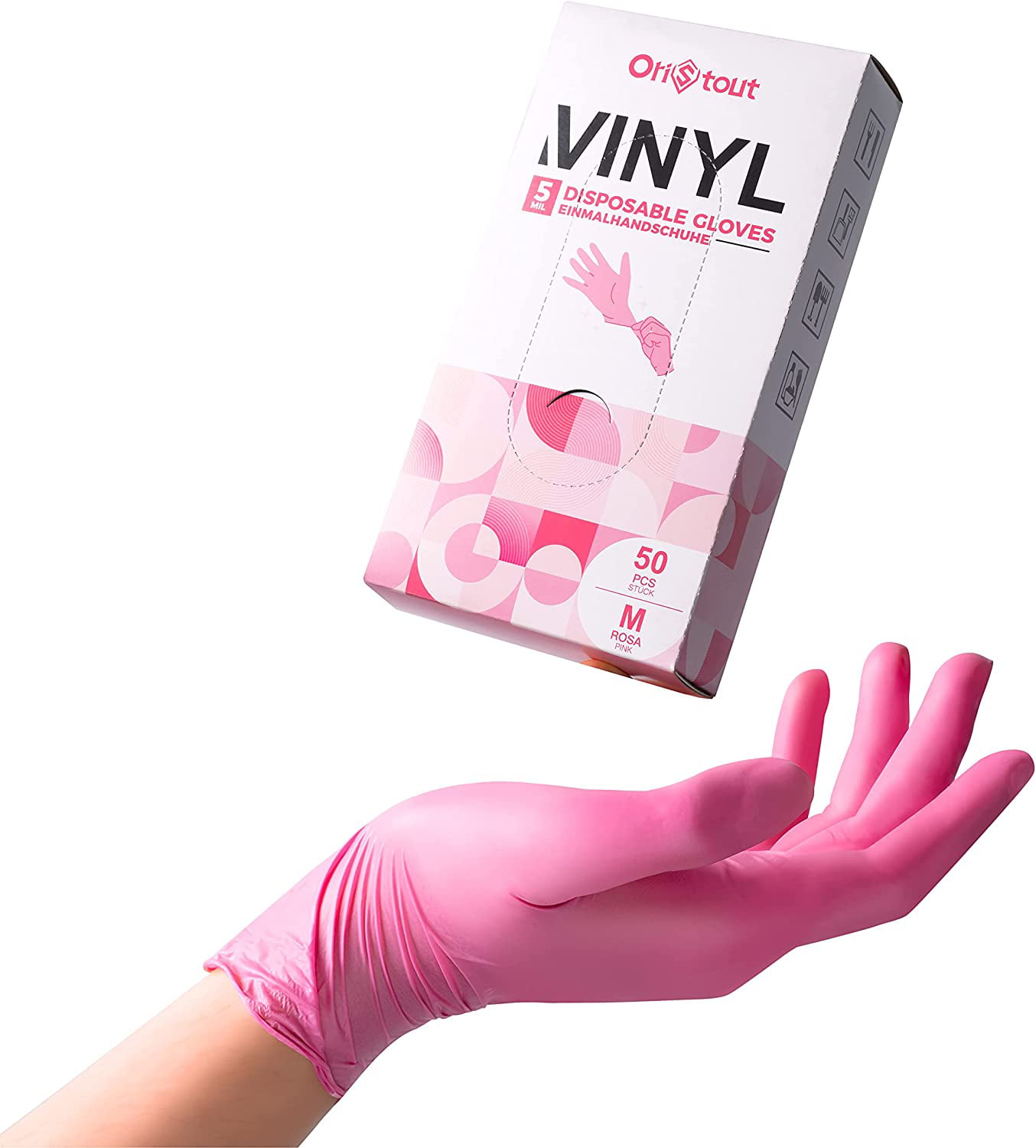 Details about   500 Clear Disposable Poly Gloves Size Medium Powder-Free Latex-Free 394DISPM 