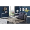 thumbnail image 4 of Convenience Concepts Gold Coast Collection Faux Marble Coffee Table with Silver Metal Frame, Black, 4 of 7