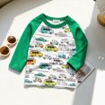 thumbnail image 2 of Gerichy Boys Cotton Truck Graphic T-Shirts Long Sleeve Crewneck Kids Tee Toddler Boy Shirt Tops 2T-10T, 2 of 7