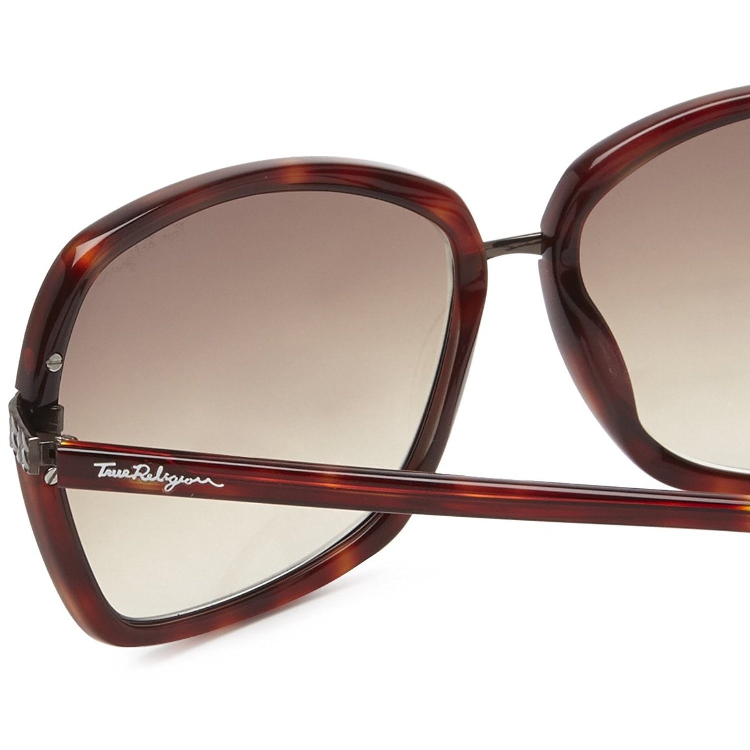 True Religion Sunglasses Natalie Rectangular Sunglasses Tortoise