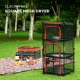 thumbnail image 3 of Camel Foldable 4-Layer Mesh Drying Rack with Carry Bag - Heavy-Duty Double Zipper Food/Plant Dryer for Outdoor Camping, Barbecue & Indoor Kitchen/Patio Use, Collapsible Storage Basket for Fruits,, 3 of 7