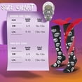 thumbnail image 6 of 6 Pairs Halloween Compression Socks for Women & Men Circulation 15-20 mmHg - Better Blood Flow, Swelling , Best Support for Medical, Running, Nursing, 6 of 7