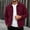 Red, variant on IUYRTFE Men's Corduroy Jacket with Pockets Full Zip Turn Down Collar Long Sleeve Casual Outerwear