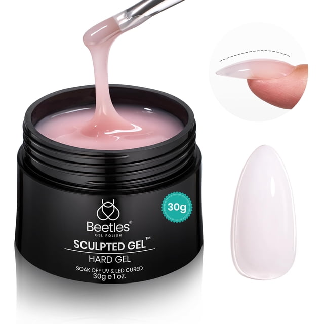 Gel Builder Beetles Nude Pink para extensiones de uñas, 30 ml