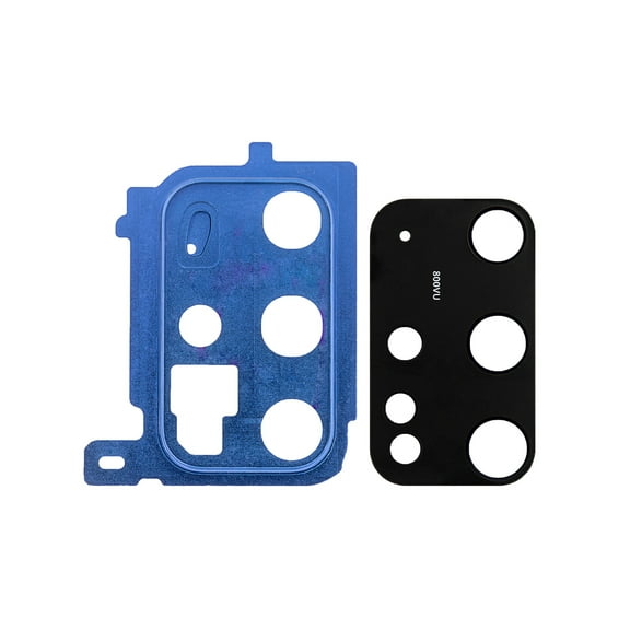 Replacement Rear Camera Glass Lens With Cover Bezel Ring For Samsung Galaxy S20  Plus 5G - Cloud Blue