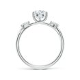 thumbnail image 2 of ANGARA IGI Certified Lab Grown 1.2 Ct Diamond Engagement Ring for Women in 14K White Gold (Size-9.5x6mm| Color-F-G| Clarity-VS) | April Birthstone, Anniversary, Jewelry Gift for Women | Diamond Ring, 2 of 4