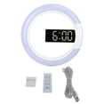 thumbnail image 2 of Wall Clock, Alarm Clock, Durable Adjustable Brightness Energy-saving Study Room Living Room for Home Bedroom White, 2 of 8