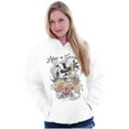 thumbnail image 3 of Life's A Gamble Skull Rose Tattoo Unisex Plus Fleece Graphic Hoodie Brisco Brands 4X, 3 of 5