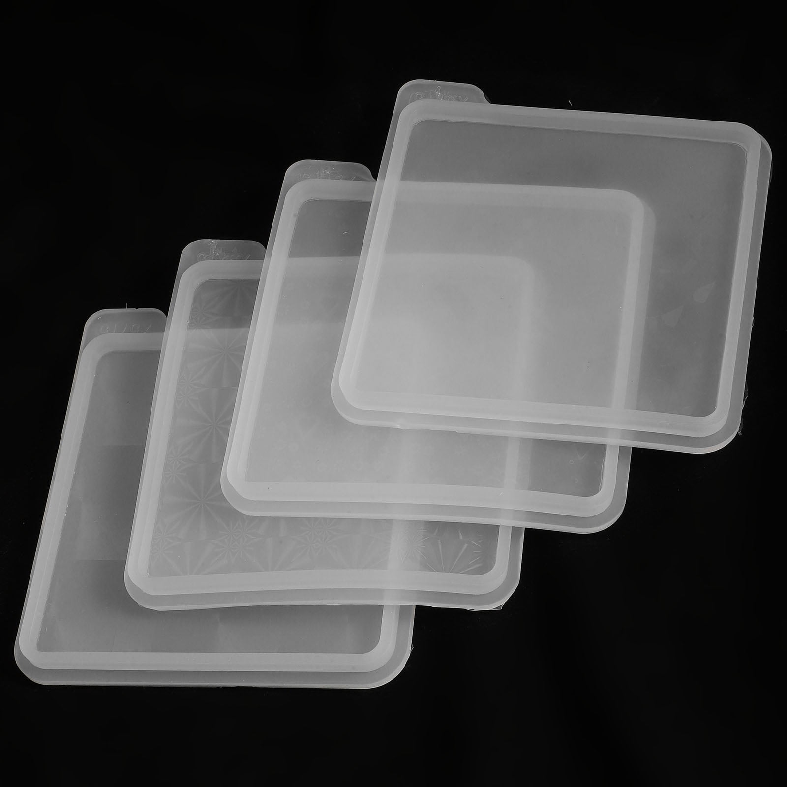 OFFIGAM 4pcs Holographic Teacup Mold Epoxy Resin Kit for Crafting Accessories and Home Decor
