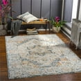 thumbnail image 2 of Surya Laila LAA-2313 94x123" Rectangle Traditional Fabric Rug in Cream/Teal, 2 of 7