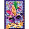 thumbnail image 3 of Mardi Gras Mask House Flag Holiday NOLA New Orleans 28" x 40", 3 of 4
