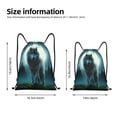 thumbnail image 2 of Sikiie Wolf Drawstring Backpack Drawstring Bags, Draw String Back Bag for Sports, Gym, Travel, Swimming, Beach-Medium, 2 of 6