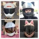 thumbnail image 4 of 1 par de lindas orejas de gato de peluche para decoración de casco de motocicleta, adornos para casco, pegatinas para la cabeza, accesorios de decoración de estilo de motocicleta, 4 of 5