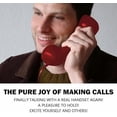 thumbnail image 6 of Retro Phone Handset for iPhone & Android, Vintage 90s Style Cell Phone Receiver with Microphone & 3.5mm Connection, Photo Prop, 6 of 7