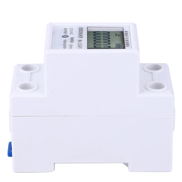 Medidor de energía, medidor de energía monofásico DDS2626 2P Medidor de energía en riel DIN Máxima comodidad