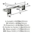 thumbnail image 4 of Amerock Appoint Chrome 8 inch (203mm) Towel Bar, 4 of 5