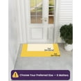 thumbnail image 2 of Door Mat Outdoor Entrance x Large Rubber Rug for Front Indoor Dirt Trapper Heavy Duty Doormat Entry Floor with Non Slip Bottom Floral, 2 of 9
