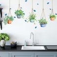 thumbnail image 1 of Conjunto de pegatinas de pared ZHCH plantas en macetas mariposas autoadhesivas, 1 of 4