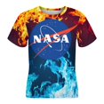 thumbnail image 4 of NASA T-Shirts for Boys Girls, Kids 3D Print Short Sleeve, Unisex Crew Neck Tee Shirts for Youth, 4 of 9