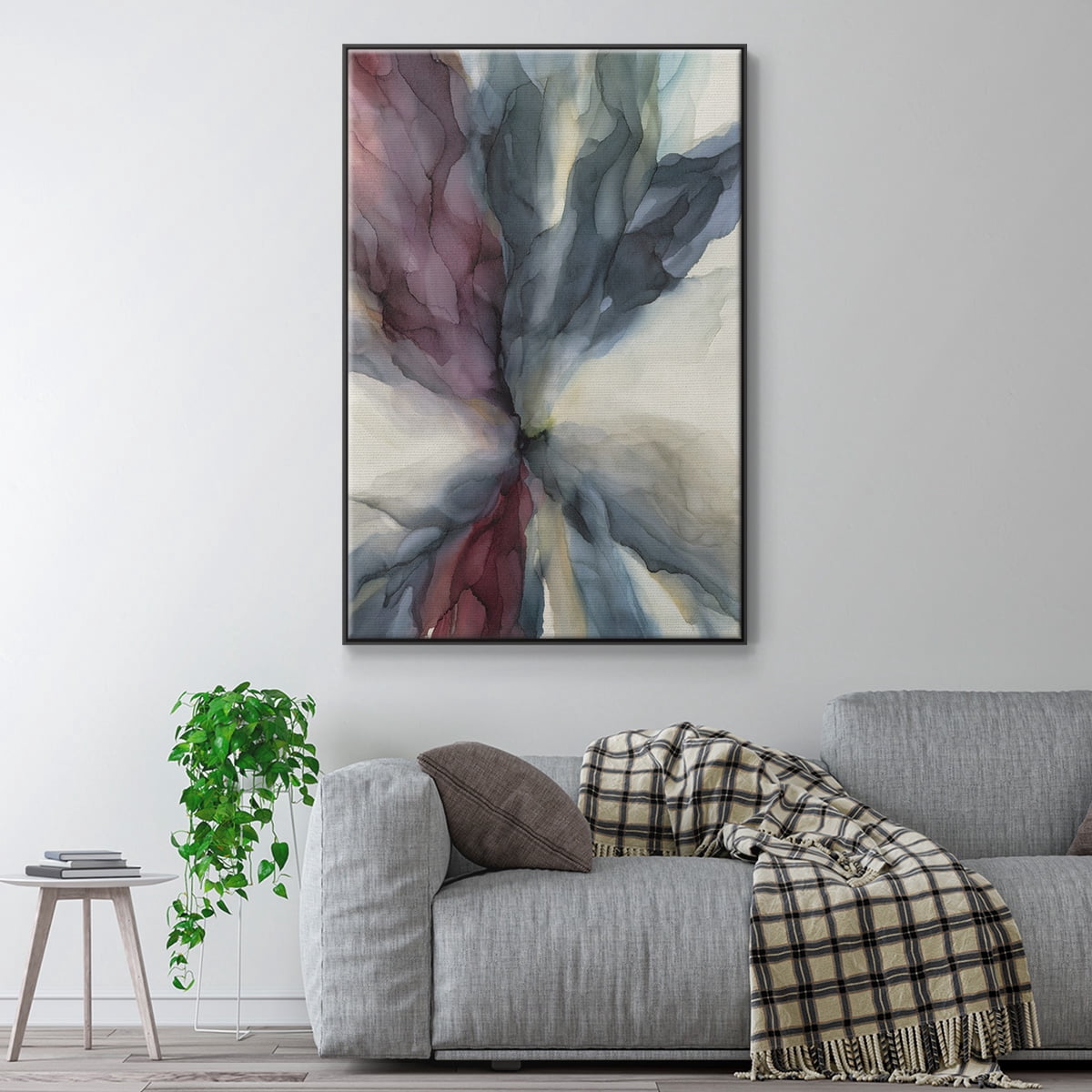 Untitled Framed Premium Gallery Wrapped Canvas - Ready to Hang - 17 x 25 - Black Floating Frame