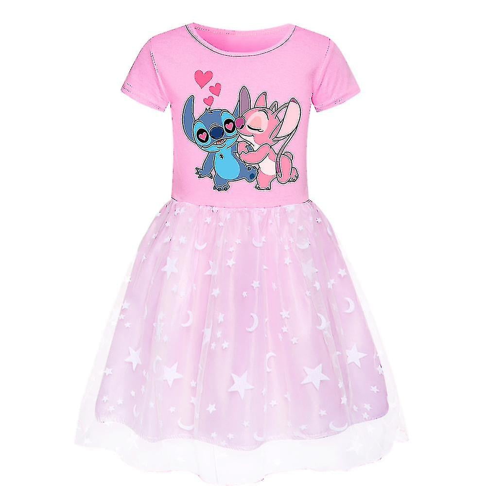 Lilo And Stitch Kids Summer Lilo Stitch Cosplay Dress Baby Girls Cute Lace Princess Dress Toddler Girls Birthday Party Dressessebneei Walmart