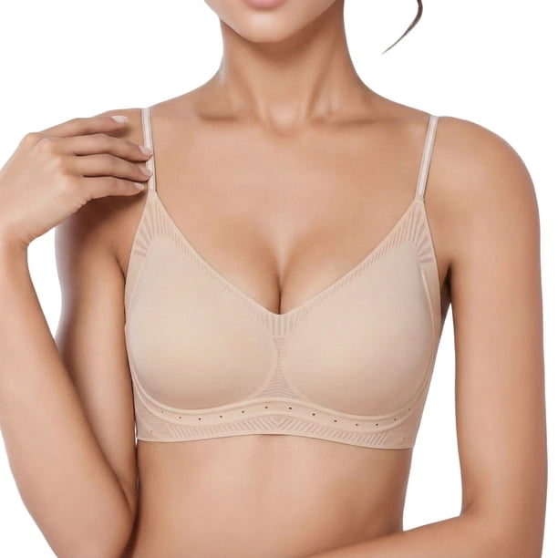 Brasier Mujer Sujetador Push up sin Costuras, Cómodo y sin Aros, con Sujeción Ligera y Cobertura Suave. Mediana