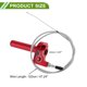 thumbnail image 4 of Agarre de Acelerador de 22mm Unique Bargains con 1 Cable de Acelerador Blanco de 120cm, Acelerador de Aleación de Aluminio CNC para Manillar de 7/8" 22mm Rojo, 4 of 6