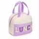 thumbnail image 1 of Bolsa de almuerzo para mujer, bolsa de almuerzo aislada, bolsa de almuerzo pequeña de cuero para oficina, bolsa de almuerzo para trabajo con letras de chenilla, bolsa térmica a prueba de fugas, bolsa, 1 of 6