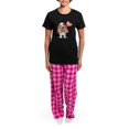 thumbnail image 4 of CafePress - Basset Heart Balloon Women's Dark Pajamas - Women's Short Sleeve Print T-Shirt and Pants Dark Cotton Pajama Set, 4 of 7