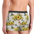 thumbnail image 3 of Disketp Bird Sunflowers Men's Boxer Briefs,Soft and Breathable Cotton Underwear with ComfortFlex Waistband, 3 of 7