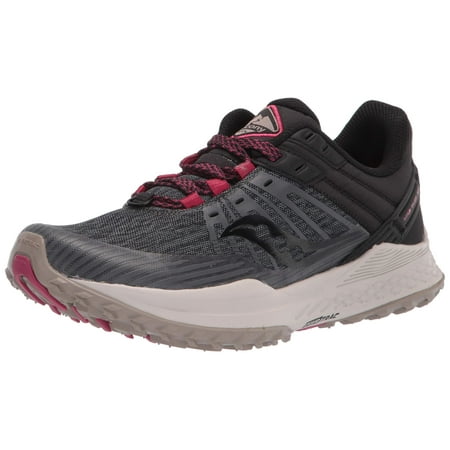 Saucony Women's Mad River TR2 Trail Running Shoe, Charcoal/Black, 5 ...