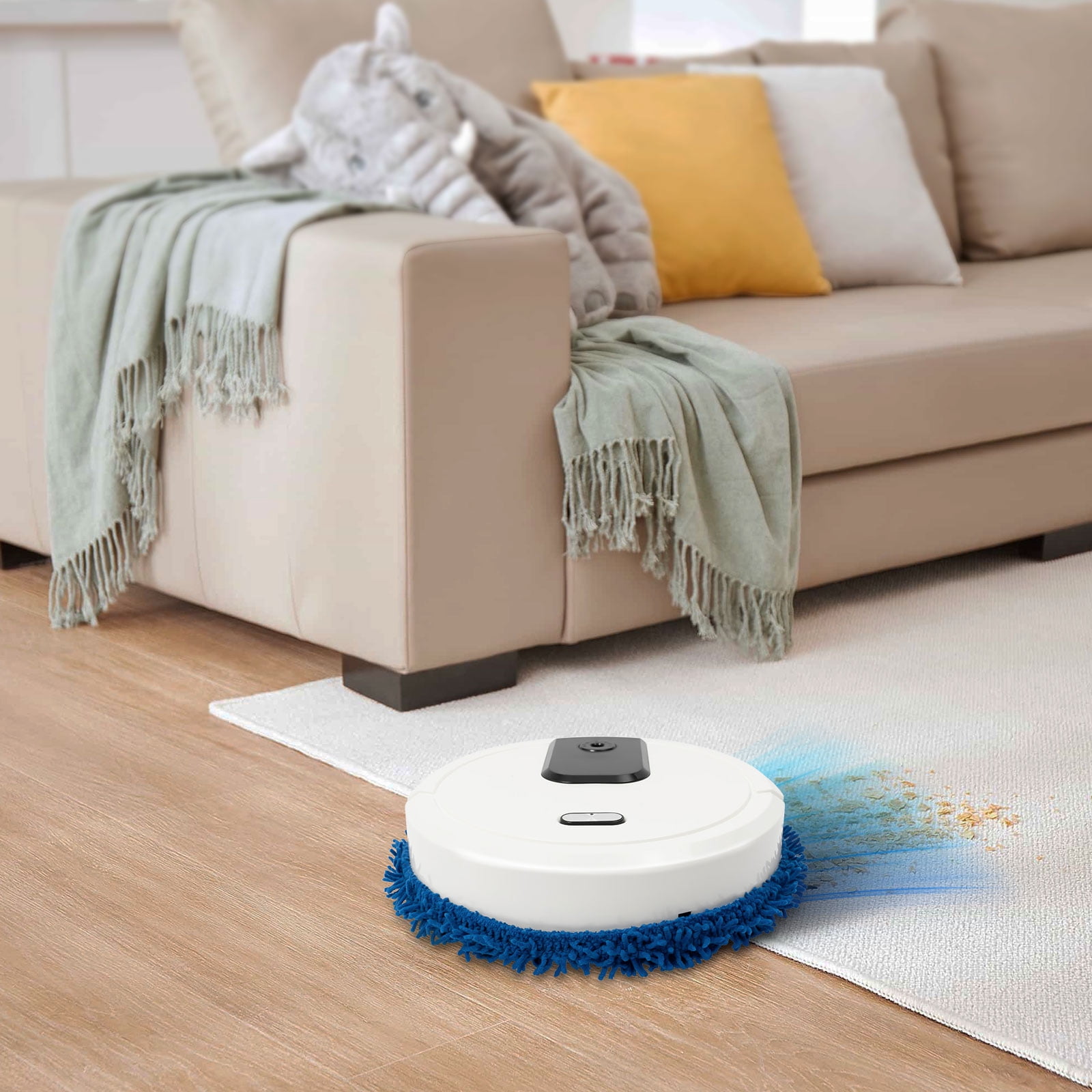 3-in-1 Smart Robot Mop and Floor Sweeper with Spray & Humidifier – USB Rechargeable Auto Dust Cleaner for Hard Floors