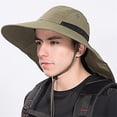 thumbnail image 2 of Chapeau de Protection UV pour Extérieur avec Visière Large Bord et Rabat de Cou, Bonnet de Randonnée, 2 of 4