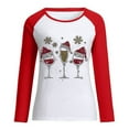 thumbnail image 4 of IROINNID Reduced Christmas Sweatshirts for Women Winter Xmas Print Long Sleeves Crewneck Holiday New Year Tops,Red, 4 of 7