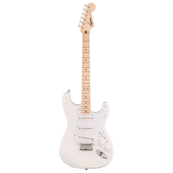 Open Box Squier Sonic ESquier Electric Guitar Arctic White, Maple Fingerboard