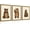 NO.00695, variant on Bear Nursery Wall Art Decor Kids Canvas Poster Baby Boy Nursery Wall Decor Woodland Animal Pictures Teddy Peeking Bear Prints Cute Brown Painting Neutral Artwork Bedroom Set of 3