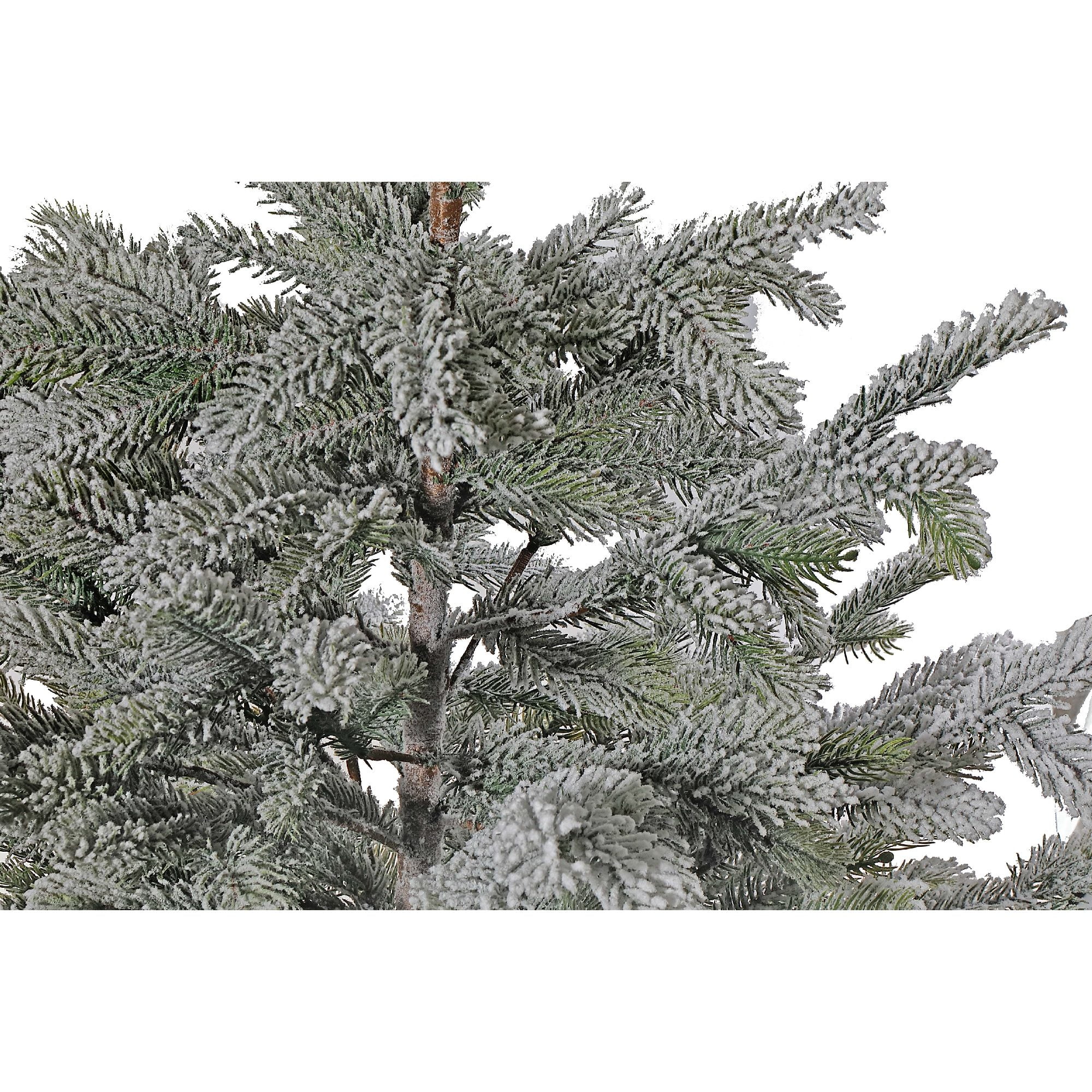 Pine Tree With Burlap Base (35") (Snow Covered)