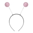 thumbnail image 7 of Aislor Girls Shiny Metallic Alien Shorts with Hair Hoop Kids Festival Party High Waist Dance Bottoms Pink 14, 7 of 7